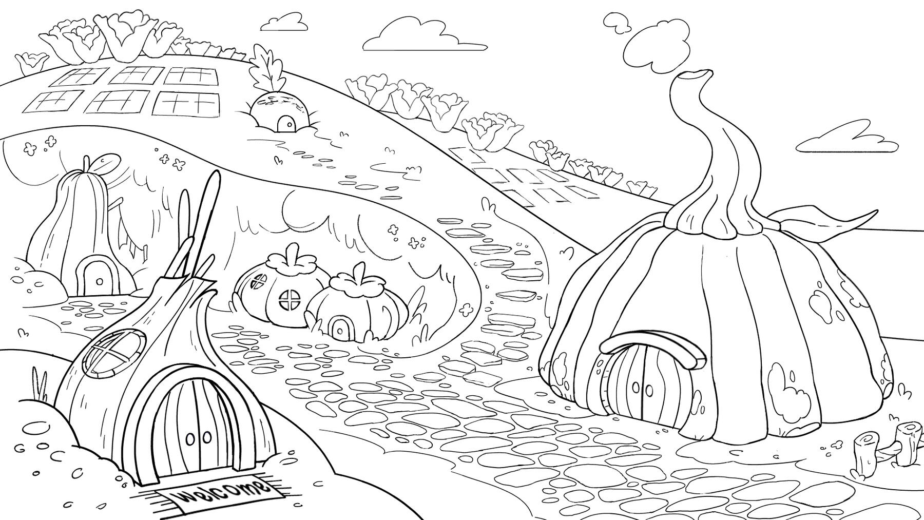 Harvest-Root Town - Layout Harvest-Root Town - Layout