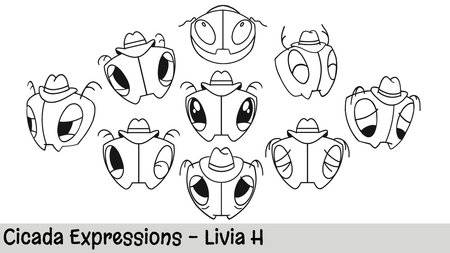 Cicada - Expression sheet Cicada - Expression sheet