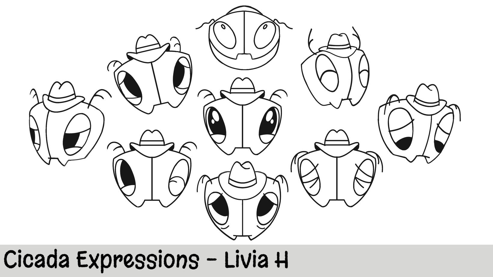 Cicada - Expression sheet